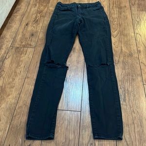 Topshop black skinny jeans size 25.